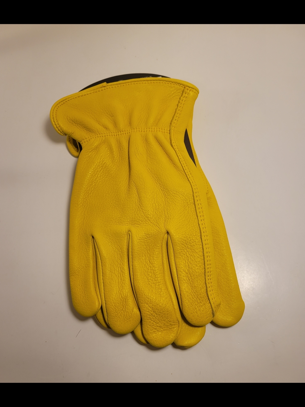 Boss Yellow Leather Work Gloves - Men Accessories